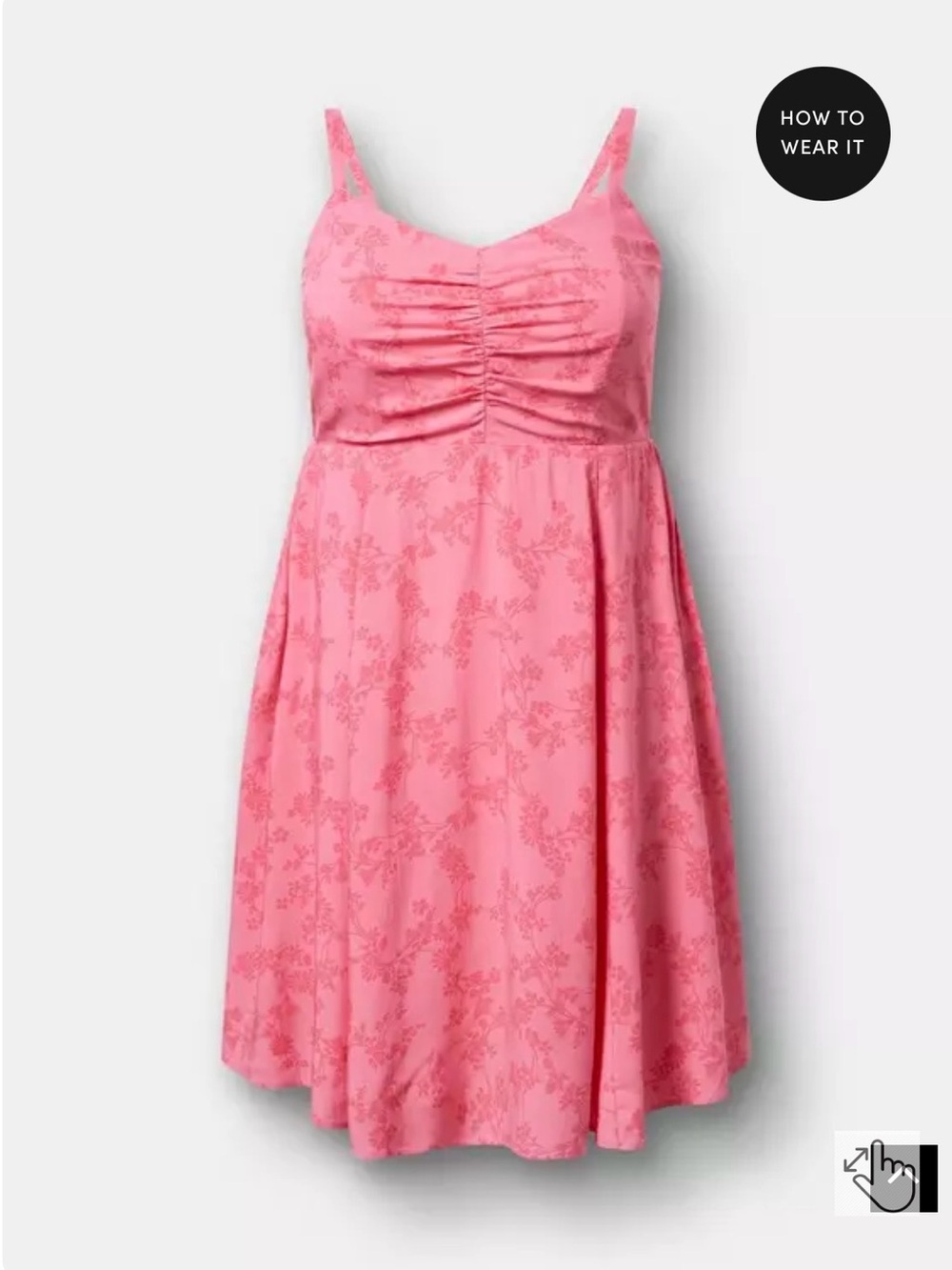 Torrid challis mini skater dress